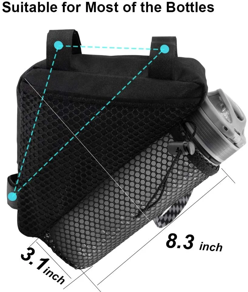 Bicycle Cycling Storage Triangle Frame Bag Top Tube Front Pouch Saddle Bag