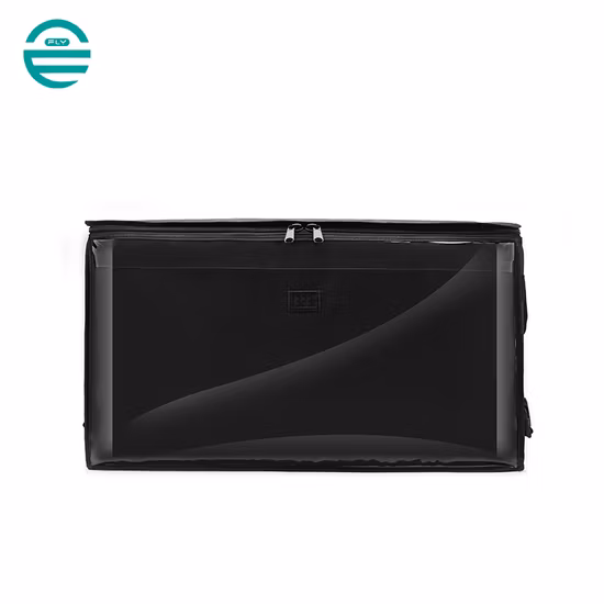 Camadas duplas para motocicleta 500d PVC à prova d'água com refrigerador de gelo isolado em folha de alumínio para entrega de alimentos Bolsa para entrega de alimentos Mochila Sacos térmicos reutilizáveis ​​para almoço