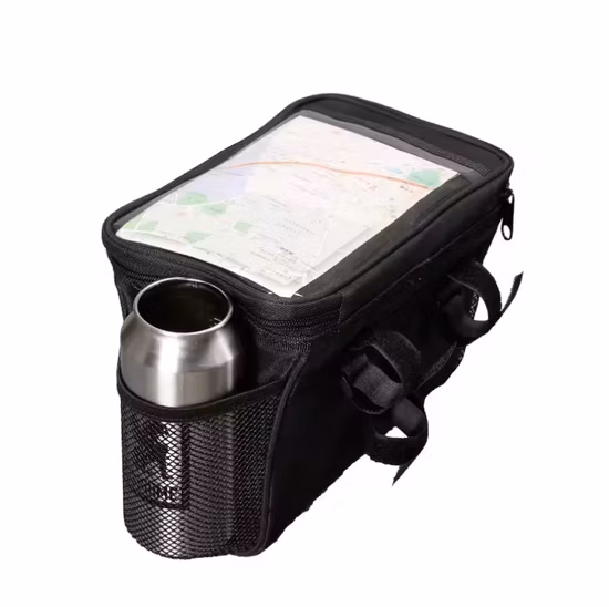 Bolsa de quadro de telefone de bicicleta personalizada para barra transversal de bicicleta smartphone à prova d'água bolsa de grande capacidade capa de celular de bicicleta